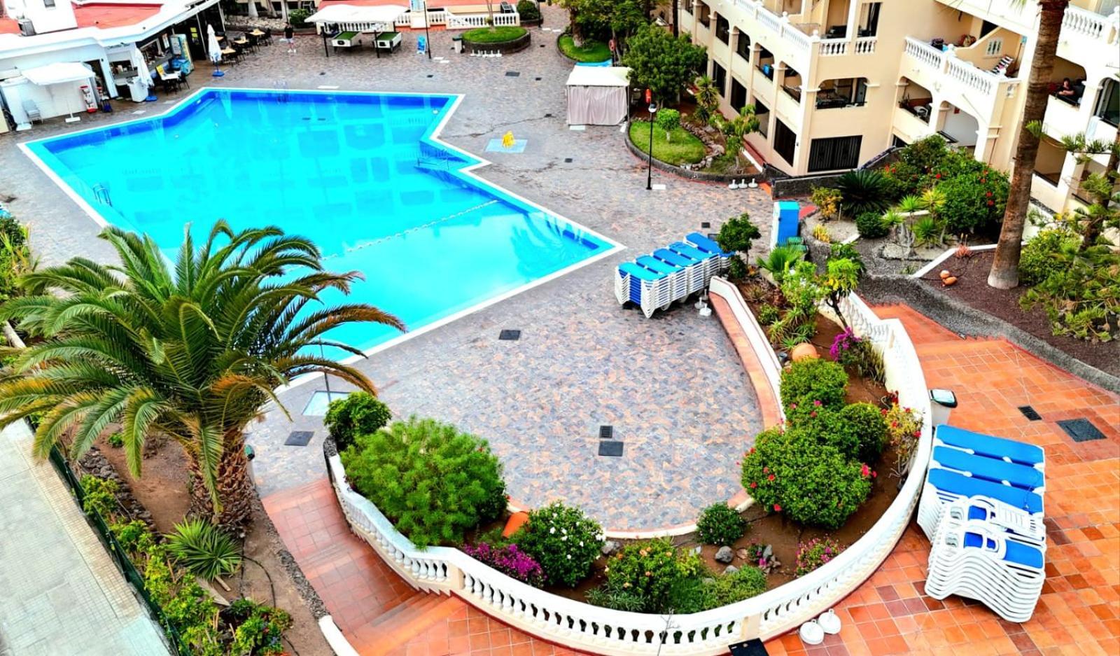 Spacious 3-Bedroom Duplex Apartment With Heated Pool & Ocean View In Los Cristianos, Arona Exterior foto